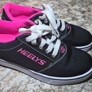 Heelys black and hot pink, youth size 5